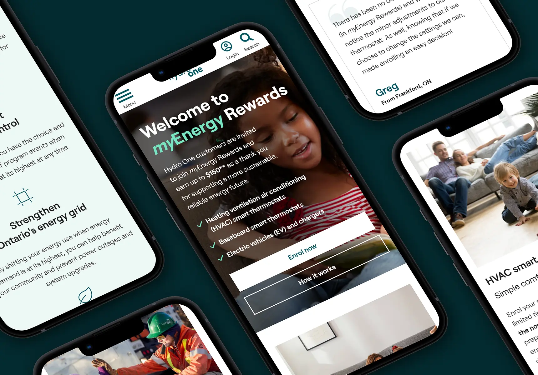 myEnergy Rewards landing page gtaphic