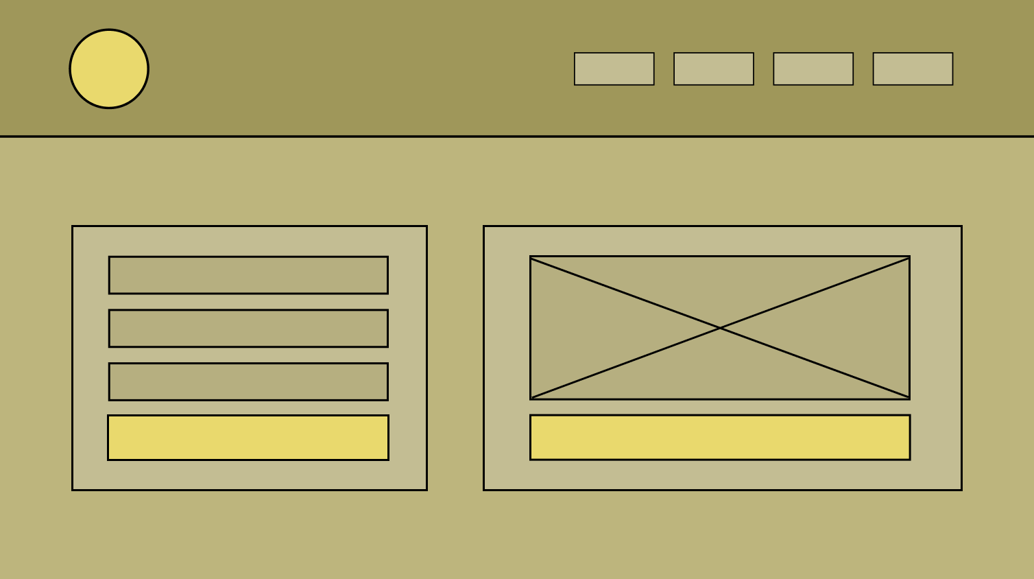 UX design wireframe illustration
